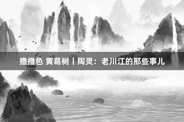 撸撸色 黄葛树丨陶灵：老川江的那些事儿