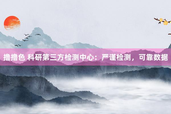 撸撸色 科研第三方检测中心：严谨检测，可靠数据