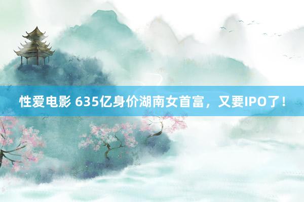 性爱电影 635亿身价湖南女首富，又要IPO了！